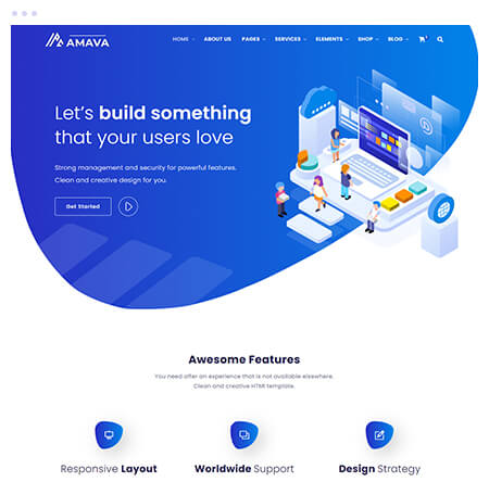 Startup Agency and SasS Business Template