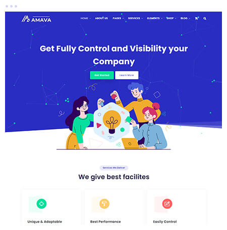 Startup Agency and SasS Business Template