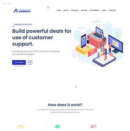 Startup Agency and SasS Business Template