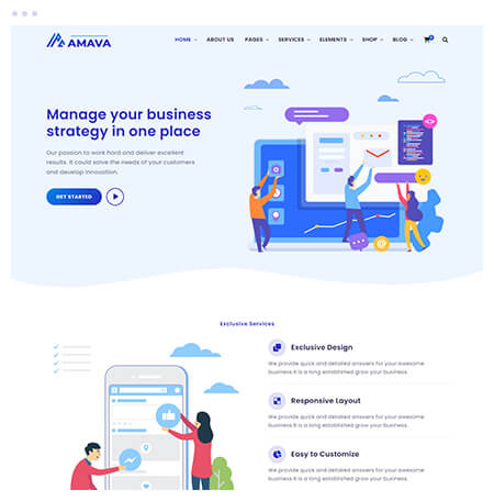 Startup Agency and SasS Business Template