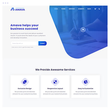 Startup Agency and SasS Business Template