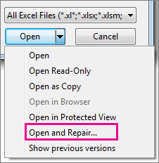 How to Fix MS Excel file not opening ?