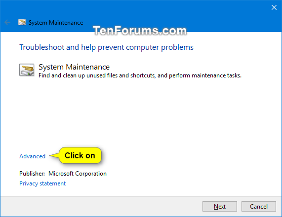 How to use Windows System Troubleshooter?