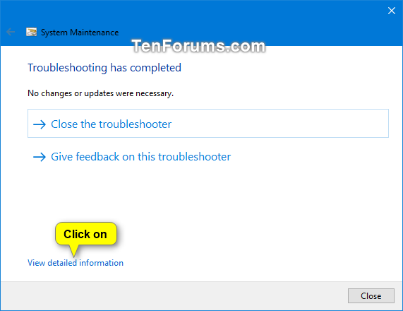 How to troubleshoot system maintenance in windows?
