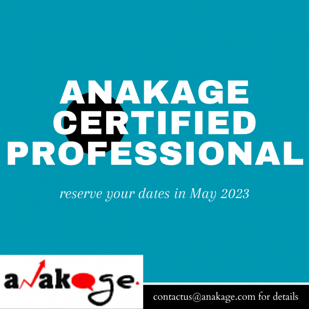 Anakage Certified Professional