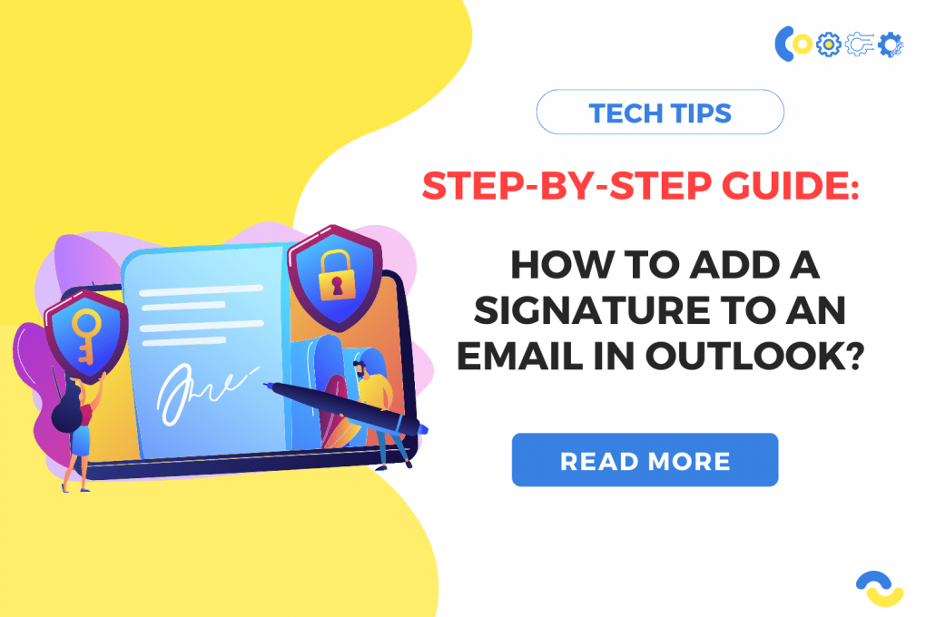 How to add a signature to an email in Outlook?