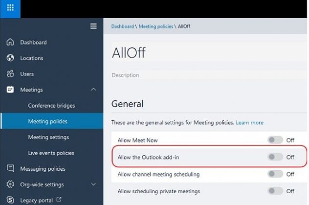 How to find presence in Outlook if it is absent