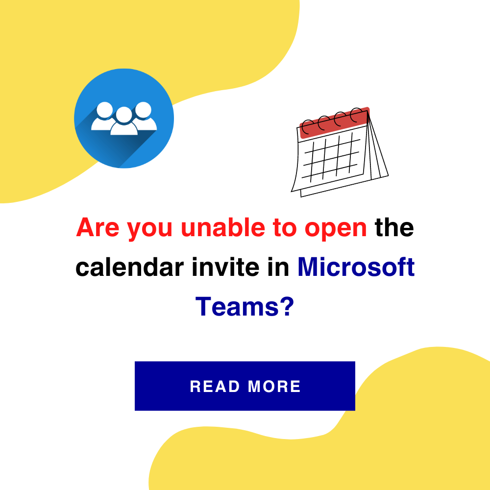 Are you unable to open the calendar invite in Microsoft Teams? AllIn