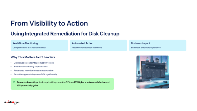 Using Integrated Remediation for Disk Cleanup